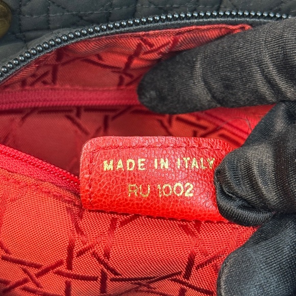 Dior Black Quilted Satchel with Gold Accents - Picture 11 of 13